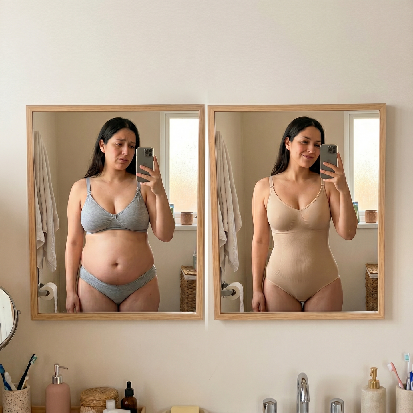 Body Reductor Mujer Beige XL/XXL